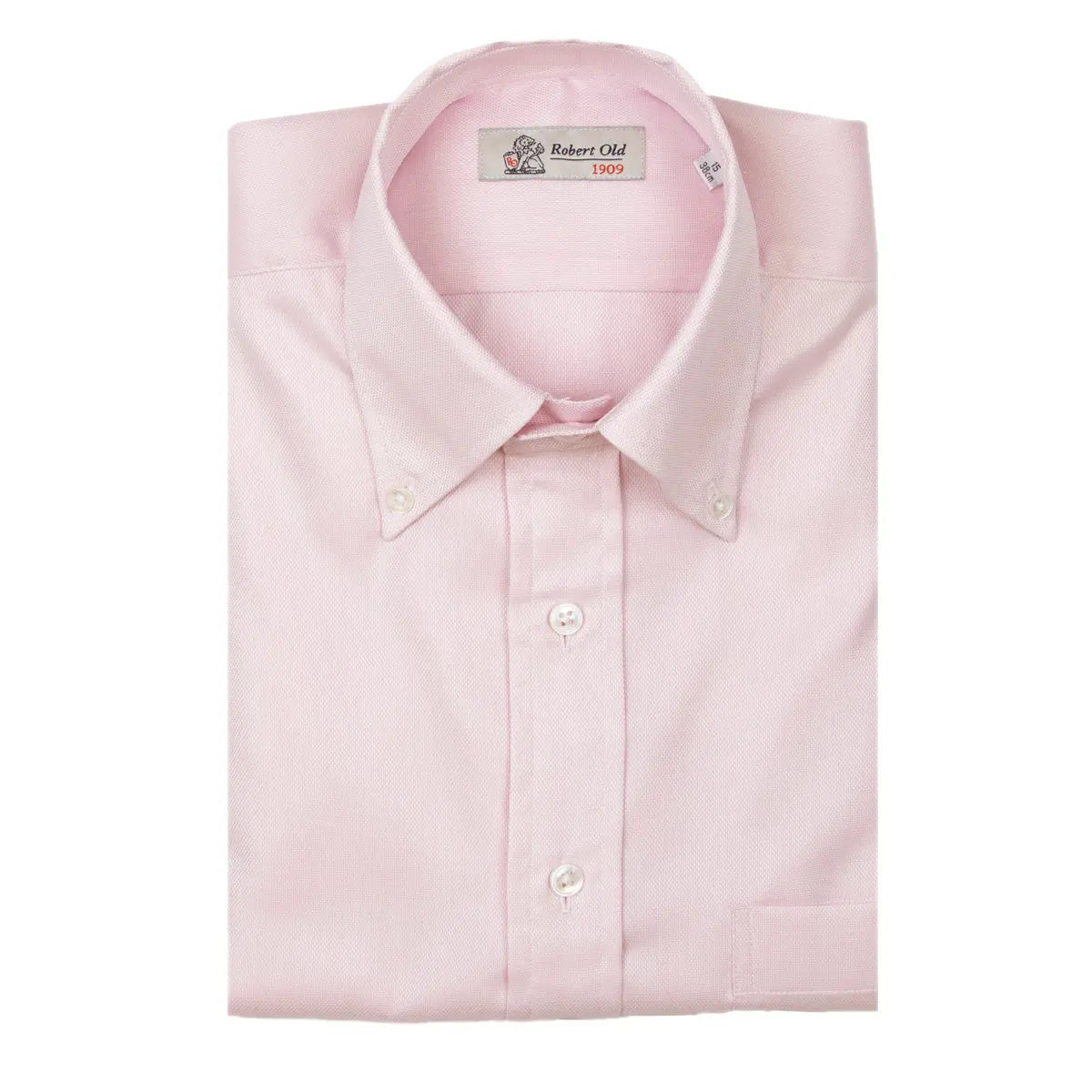 Light Pink Swiss Genio Voyage Cotton Oxford Shirt  Robert Old   