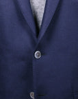 Navy-Blue Twill REDA Wool Blazer Jacket  Robert Old   