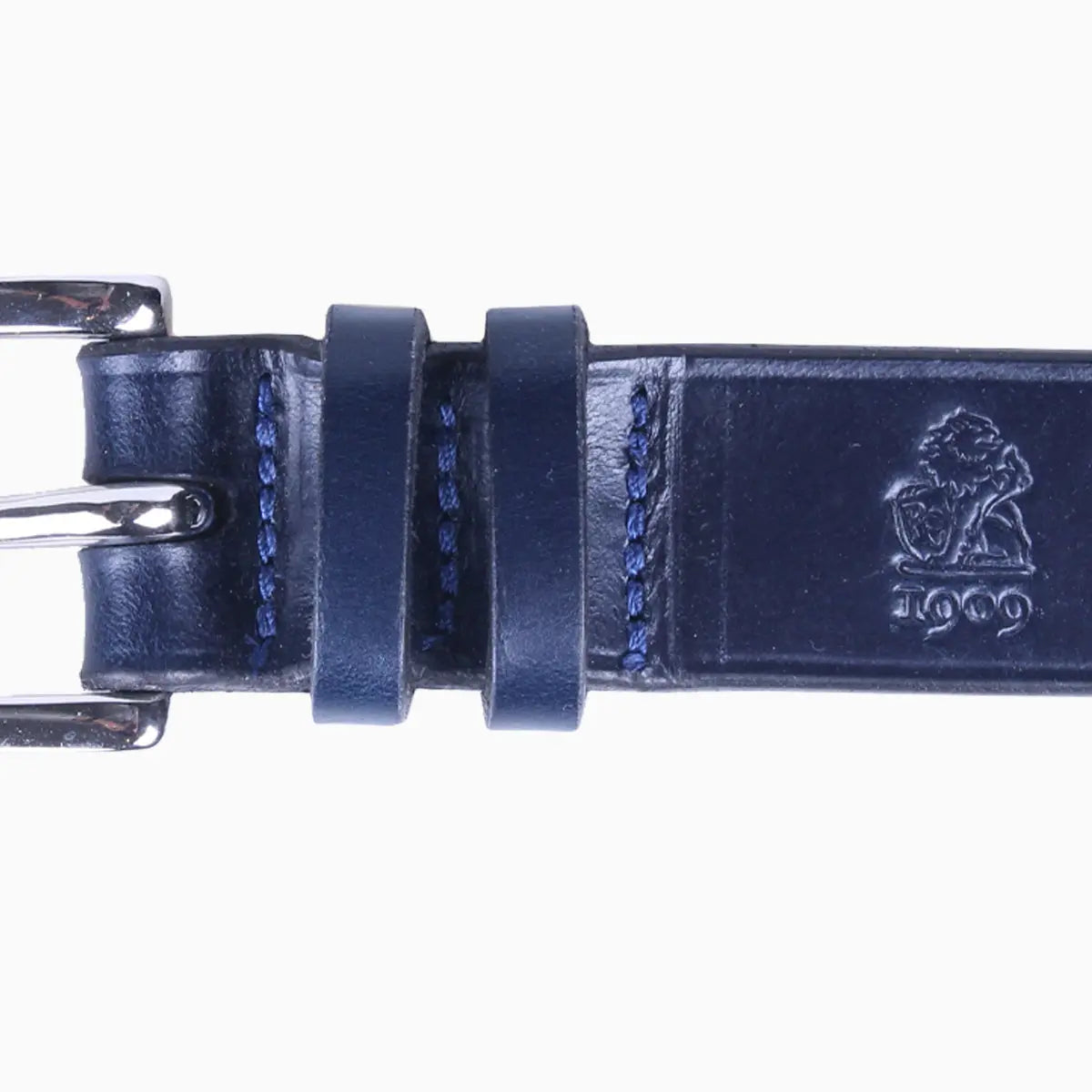 Navy ‘Avon’ Bridle Hide Leather Belt  Robert Old   