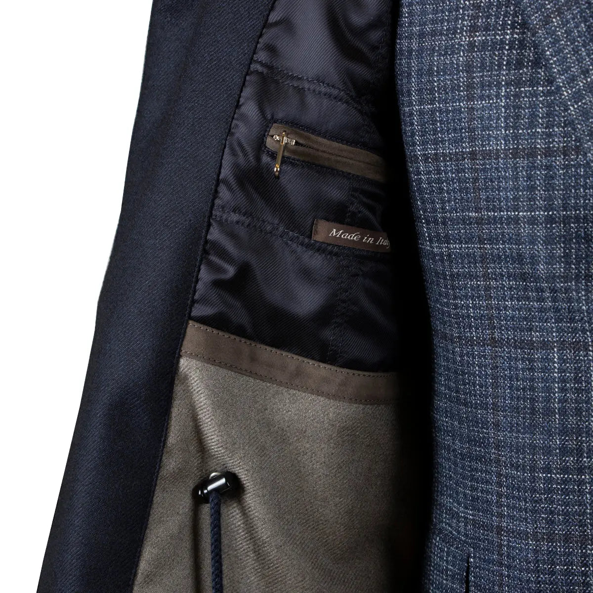 Navy Loro Piana Storm System Wool &amp; Cashmere Overcoat  Robert Old   