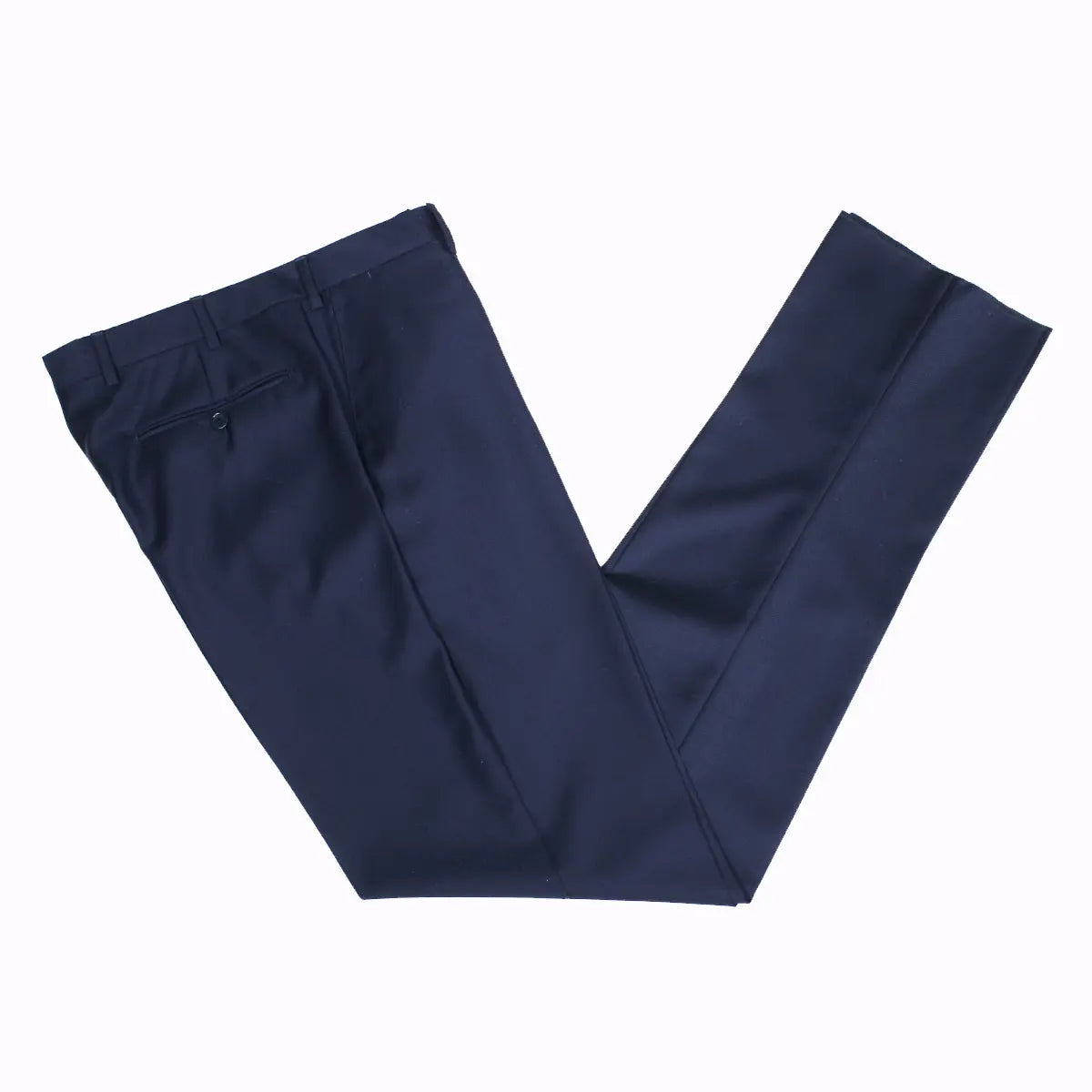 Navy ‘Perennial’ Barberis Wool Trousers  Robert Old   