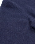 Navy Wool & Cashmere Blend Crewneck Jumper  Robert Old   