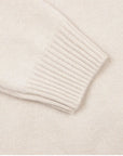 Oatmeal Wool & Cashmere-Blend Half-Zip Sweater  Robert Old   