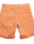 Orange Cotton Stretch Slim Fit Chino Shorts  Robert Old   