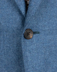 Soft Blue Wool & Cashmere Jacket  Robert Old   