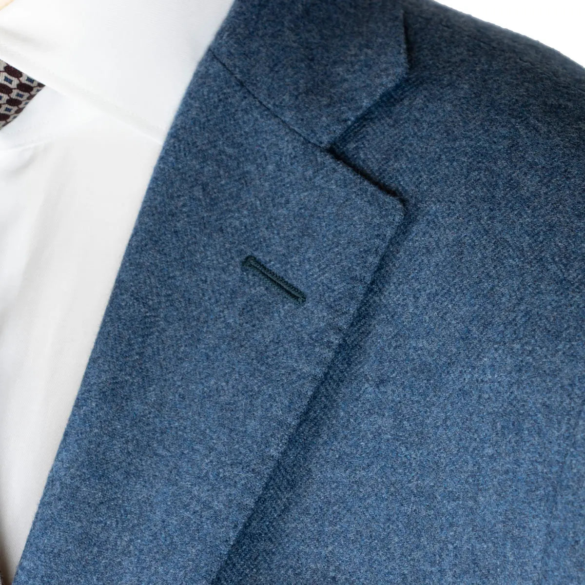 Soft Blue Wool & Cashmere Jacket  Robert Old   