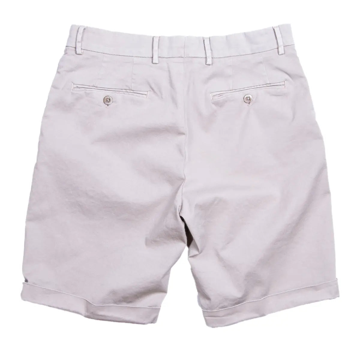 Stone Cotton Stretch Slim Fit Chino Shorts  Robert Old   