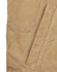 Tan Goat Suede Padded Gilet  Robert Old   