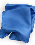 Royal Blue Silk Pocket Square HANDKERCHIEFS Robert Old