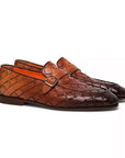 Brown Eco-Friendly Woven Leather Loafers  Santoni   