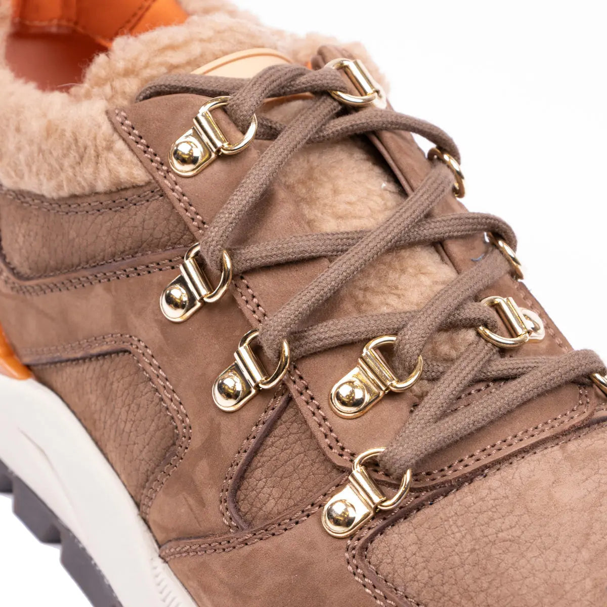 Brown Leather Après-Ski Sneaker Boot  Santoni   