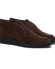 Dark Brown Suede Desert Boots Boots Santoni   