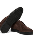 Dark Brown Suede Desert Boots Boots Santoni   