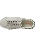 Grey Nubuck Low-Top Sneaker  Santoni   