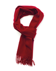 Red Pure Cashmere Scarf SCARVES Robert Old