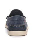 Blue Navy Dan Boat Flesh Out Suede Loafers  Sebago   