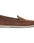 Dark Brown Dan Boat Flesh Out Suede Loafers  Sebago   