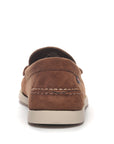 Dark Brown Dan Boat Flesh Out Suede Loafers  Sebago   