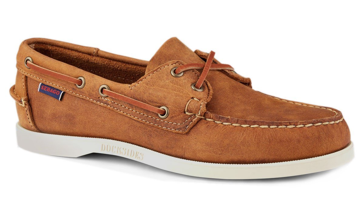 Brown Tan Dockside Portland Boat Shoe  Sebago   