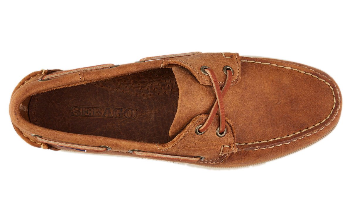 Brown Tan Dockside Portland Boat Shoe  Sebago   