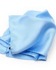 Sky Blue Silk Pocket Square HANDKERCHIEFS Robert Old