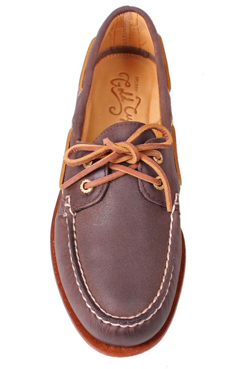 Brown Leather Gold Cup Boat Shoe  Sperry   