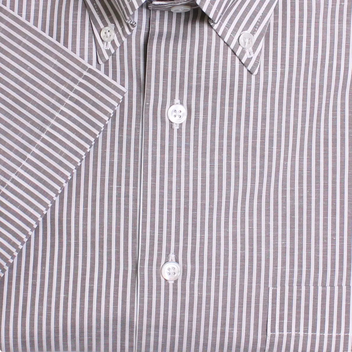 Beige Stripe Swiss Cotton Shirt  Robert Old   