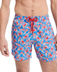 Blue ‘Crabs & Shrimps’ Mahina Swim Shorts  Vilebrequin   