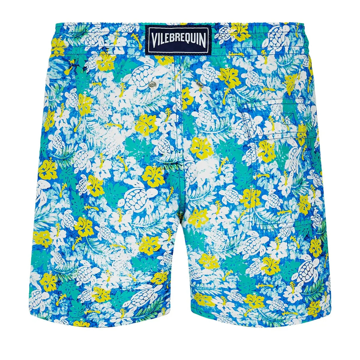 Lazulli Blue ‘Tropical Turtles’ Moorea Swim Shorts  Vilebrequin   