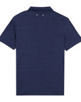 Navy Linen Pyramid Polo Shirt  Vilebrequin   