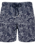 Navy ‘Poulpes Bicolores’ Moorea Swim Shorts  Vilebrequin   