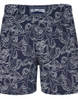 Navy ‘Poulpes Bicolores’ Moorea Swim Shorts  Vilebrequin   