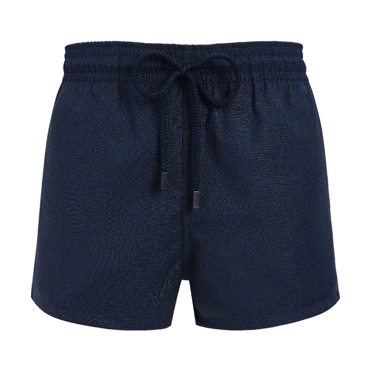 Navy Wool ‘Micro-Carreaux’ Milton Swim Shorts  Vilebrequin   