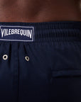 Navy Wool ‘Micro-Carreaux’ Milton Swim Shorts  Vilebrequin   