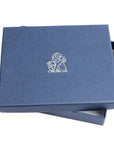 Blue Leather Bi-Fold Business Card Holder  Robert Old   