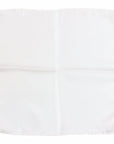 White Pure Silk Pocket Square HANDKERCHIEFS Robert Old