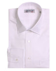 White Twill Swiss Cotton Shirt  Robert Old   