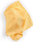 Yellow Silk Pocket Square HANDKERCHIEFS Robert Old